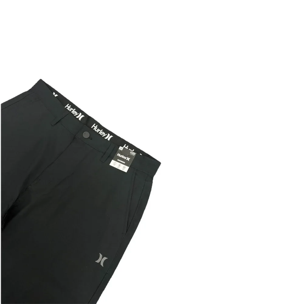 Hurley Men's Black Size 34 Flex Terrain Hybrid Walking Shorts 9.75 In Inseam New